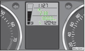 Abb. 3 Service-Intervall-Anzeige: Hinweis