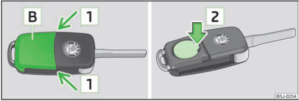 SKODA Batterie Schlüssel wechseln 🆗 SKODA Funkschlüssel Batteriewechsel  selber machen 