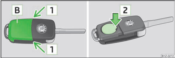 Skoda Schlüsselbatterie (Keyless Go) selbst tauschen/ Batterie im  Autoschlüssel wechseln - deutsch 