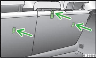 Abb. 127 Rücksitz: TOP TETHER